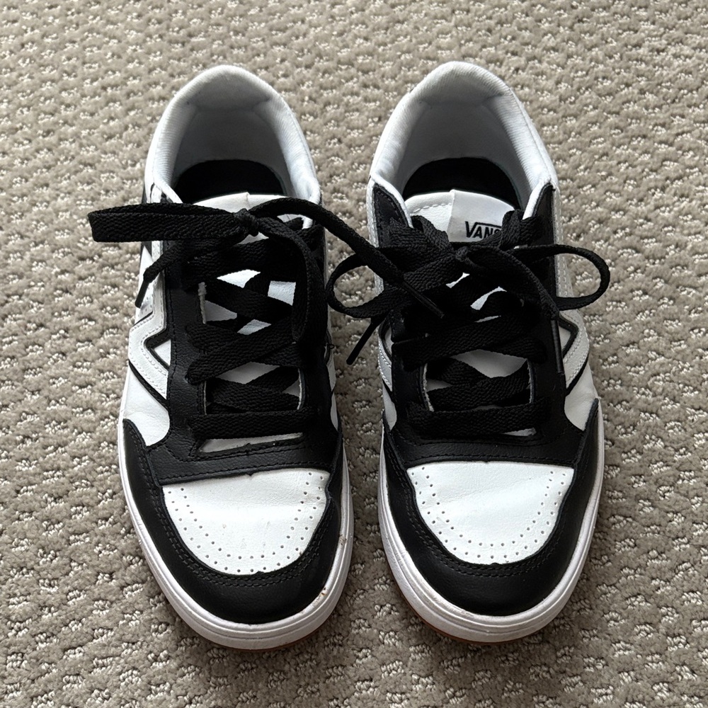 Vans Black and White Low-Top Sneakers